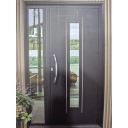 PUERTA ENTRADA PANELADA CON CERRADURA ELECTRONICA